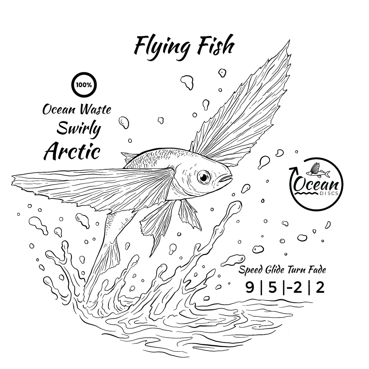 ***DTS*** Box 66 Assorted Ocean Discs Swirly Arctic Flying Fish & Ocean Discs Pacific Flying Fish