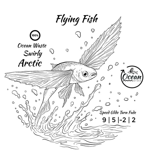 ***DTS*** Box 66 Assorted Ocean Discs Swirly Arctic Flying Fish
